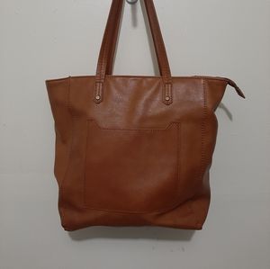 Universal Thread Camel Faux Leather Tote Bag